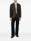 Brunello Cucinelli pinstripe peak-lapel blazer