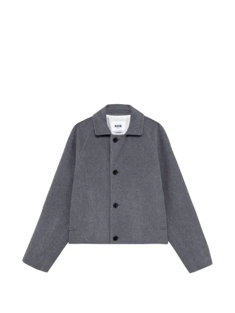 MSGM raglan-sleeve button-up jacket
