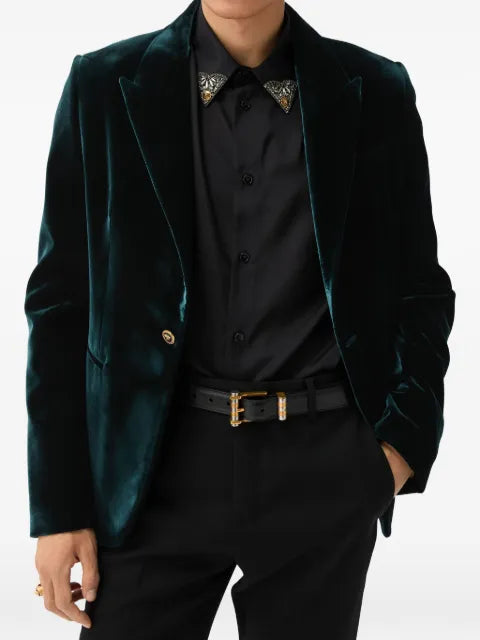 Versace viscose velvet blazer