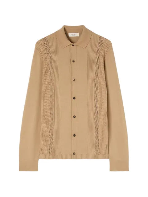 RETORI mix-stitch knit cardigan