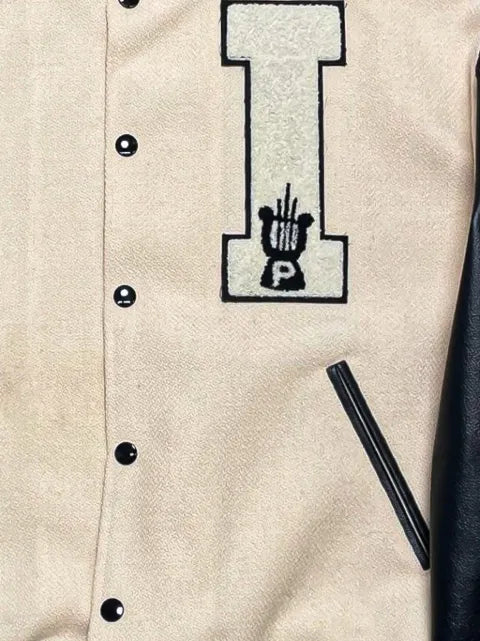 KAPITAL I-Five bone-patch varsity jacket