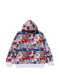 A BATHING APE® graffiti-pattern hoodie