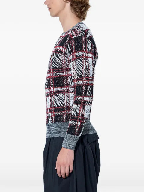 Vivienne Westwood check-pattern piqué sweater