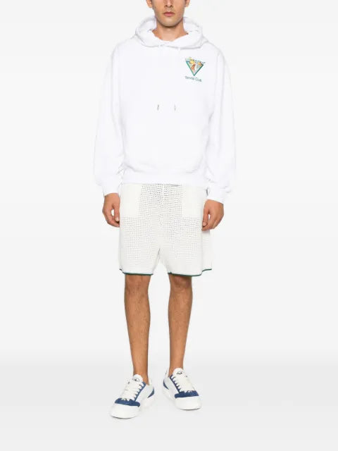 Casablanca logo-embroidered hoodie