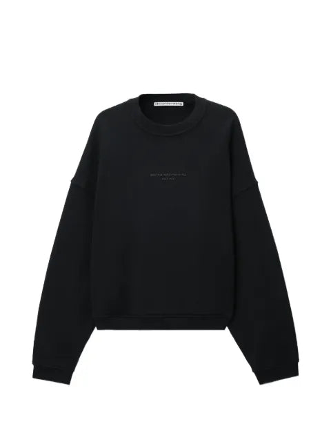 Alexander Wang logo-print oversized crew-neck sweatshirt