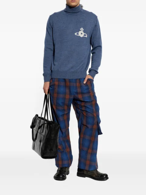Vivienne Westwood orb-intarsia roll-neck sweater
