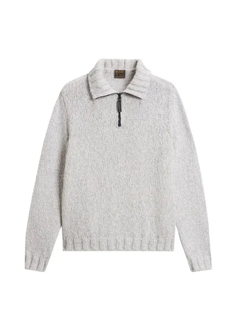 Woolrich half-zip chunky-knit sweater