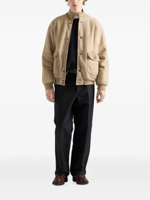 Prada shearling bomber jacket