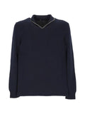 Sease Ellen Pull 2.0 contrast-trim polo-collar sweater