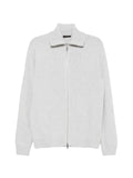 Zanone zip-up ribbed-collar cardigan