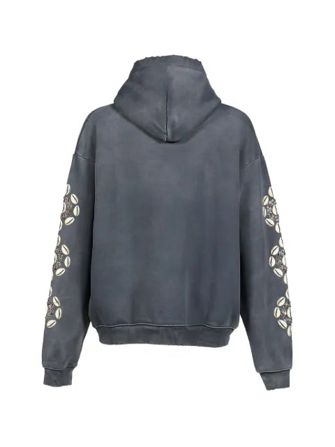 BARRIERS Cowrie Crystal hoodie
