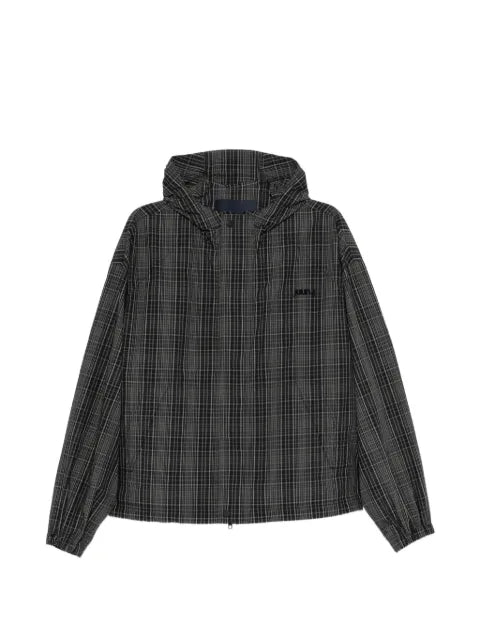 Juun.J check-pattern hooded jacket