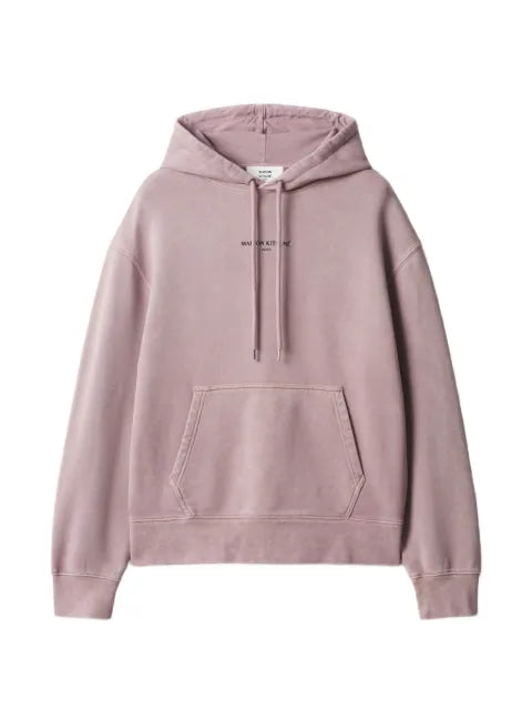Maison Kitsuné logo-print pouch-pocket hoodie
