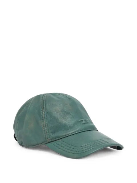 Diesel leather baseball cap