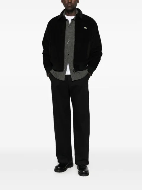 Lacoste corduroy logo-patch jacket