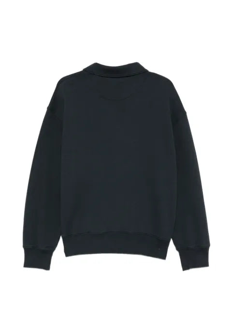 Maison Kitsuné fox-patch half-zip sweater