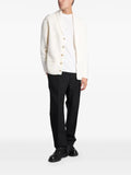 Ballantyne ribbed-knit shawl-collar cardigan
