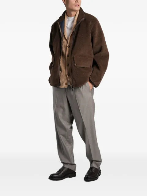 Ballantyne flap-pocket fleece-textured jacket