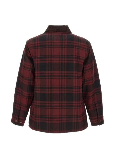 Filson Spokane check-pattern corduroy-collar jacket