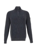 RRD Cotton 7 Techno Wash half-zip rib-knit sweater