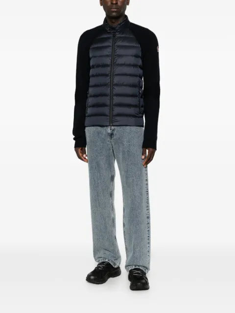 Moncler Grenoble quilted panelled cardigan