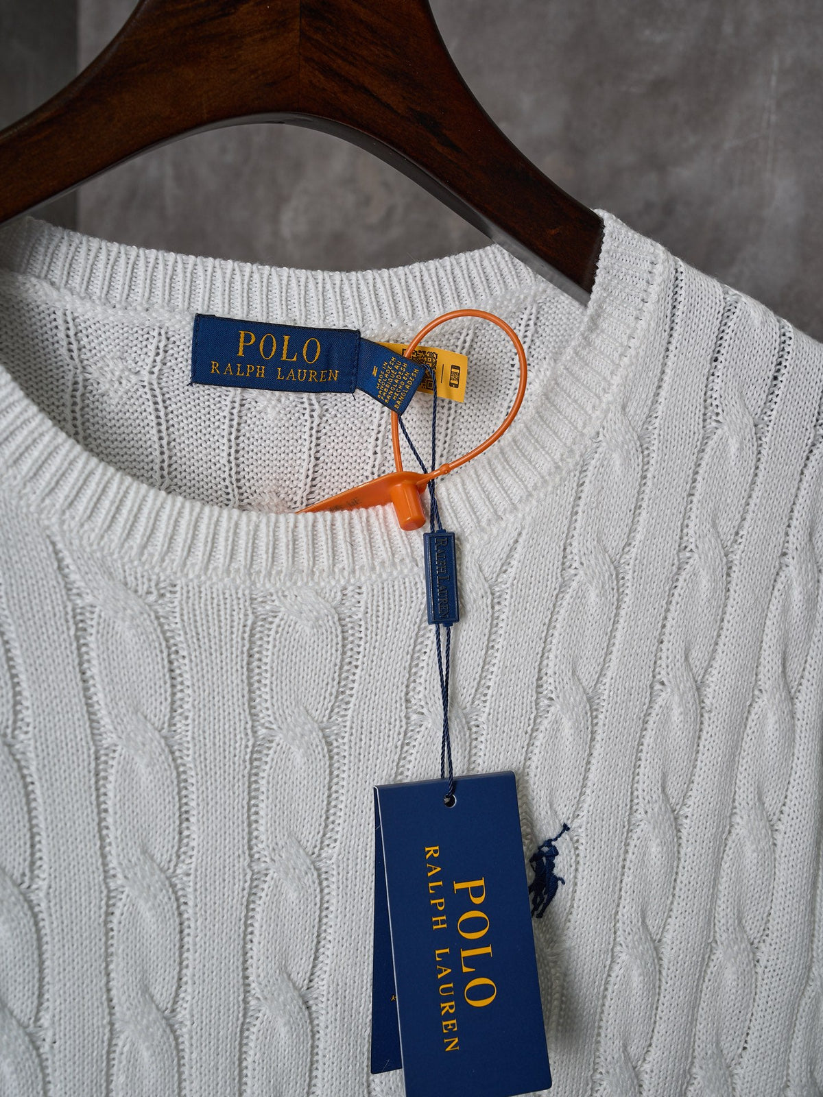 Ralph Lauren Men's Cable‑Knit Crew‑Neck Short‑Sleeve Sweater