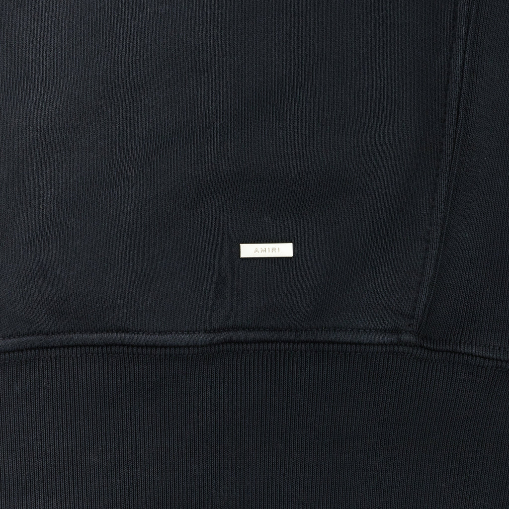Black Logo Appliqué Cotton Short Sleeves Sweatshirt