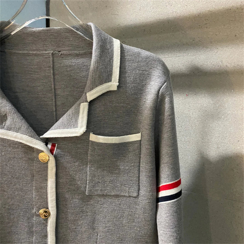 Thom Browne Women's Feather Embroidered Knitted Jacket