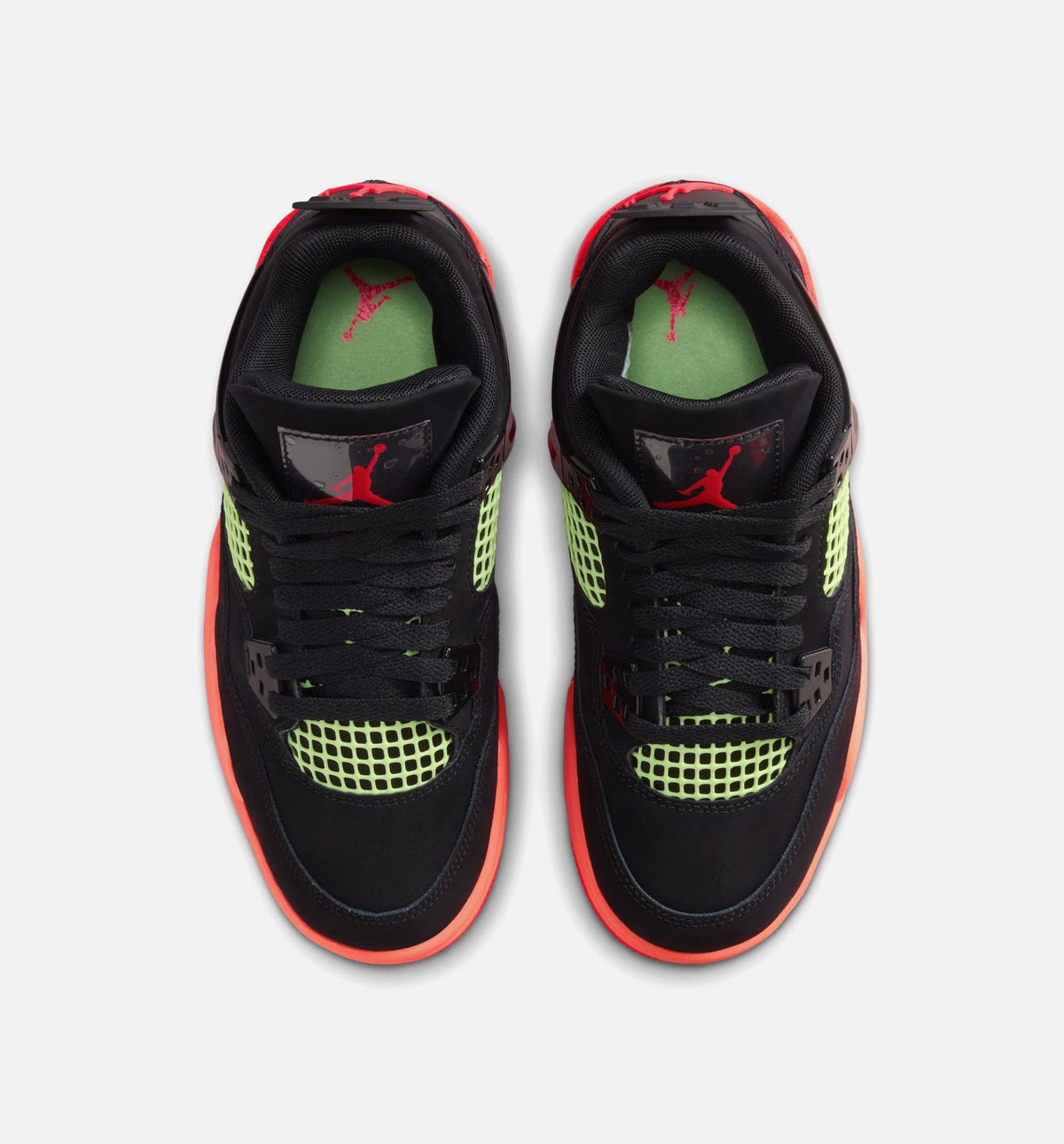 Air Jordan 4 Retro Black Infrared 23 – Grade School Lifestyle Shoe in Black/Infrared 23/Bright Mango