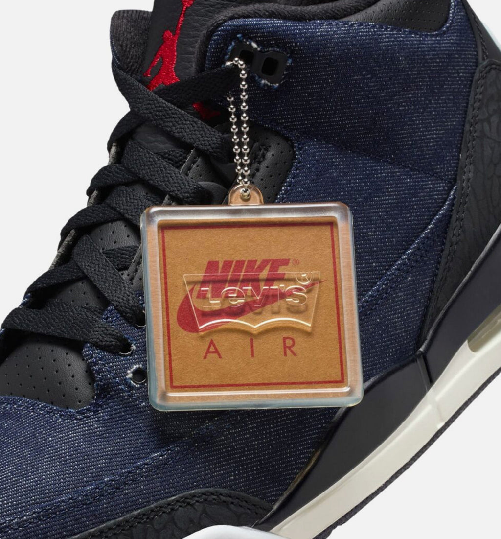 Air Jordan 3 x Levi's Mens Lifestyle Shoe - Denim/Black/Sail