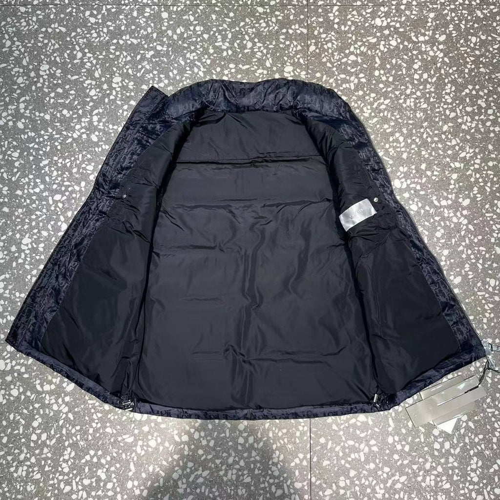 Dior Navy Oblique Monogram Down Vest