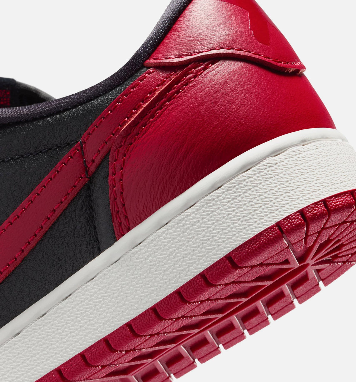 Air Jordan 1 Retro Low OG Banned Grade School Shoes - Black Varsity Red White