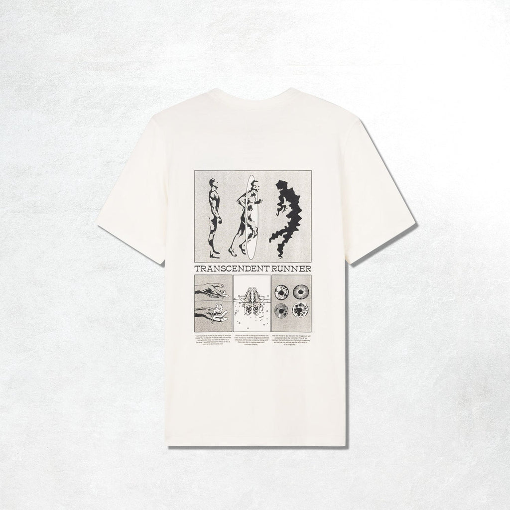 Acid Running Transcendent Runner T-Shirt: Bone