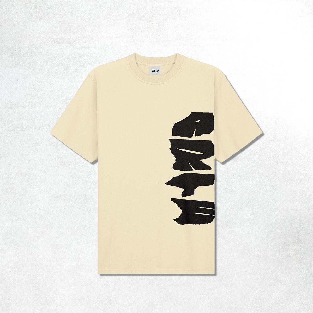 Arte Side Logo T-shirt: Cream