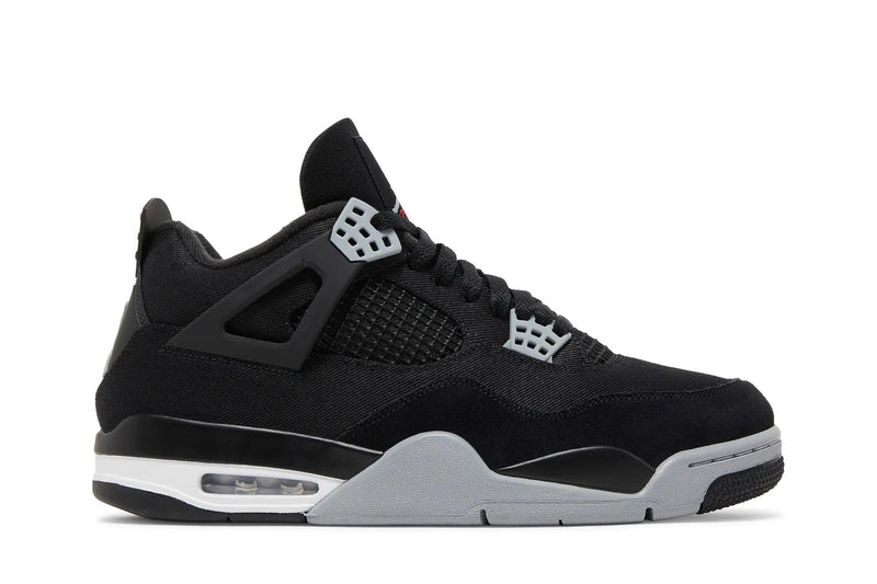 Air Jordan 4 Retro SE 'Black Canvas' Men's & Women's Sneakers