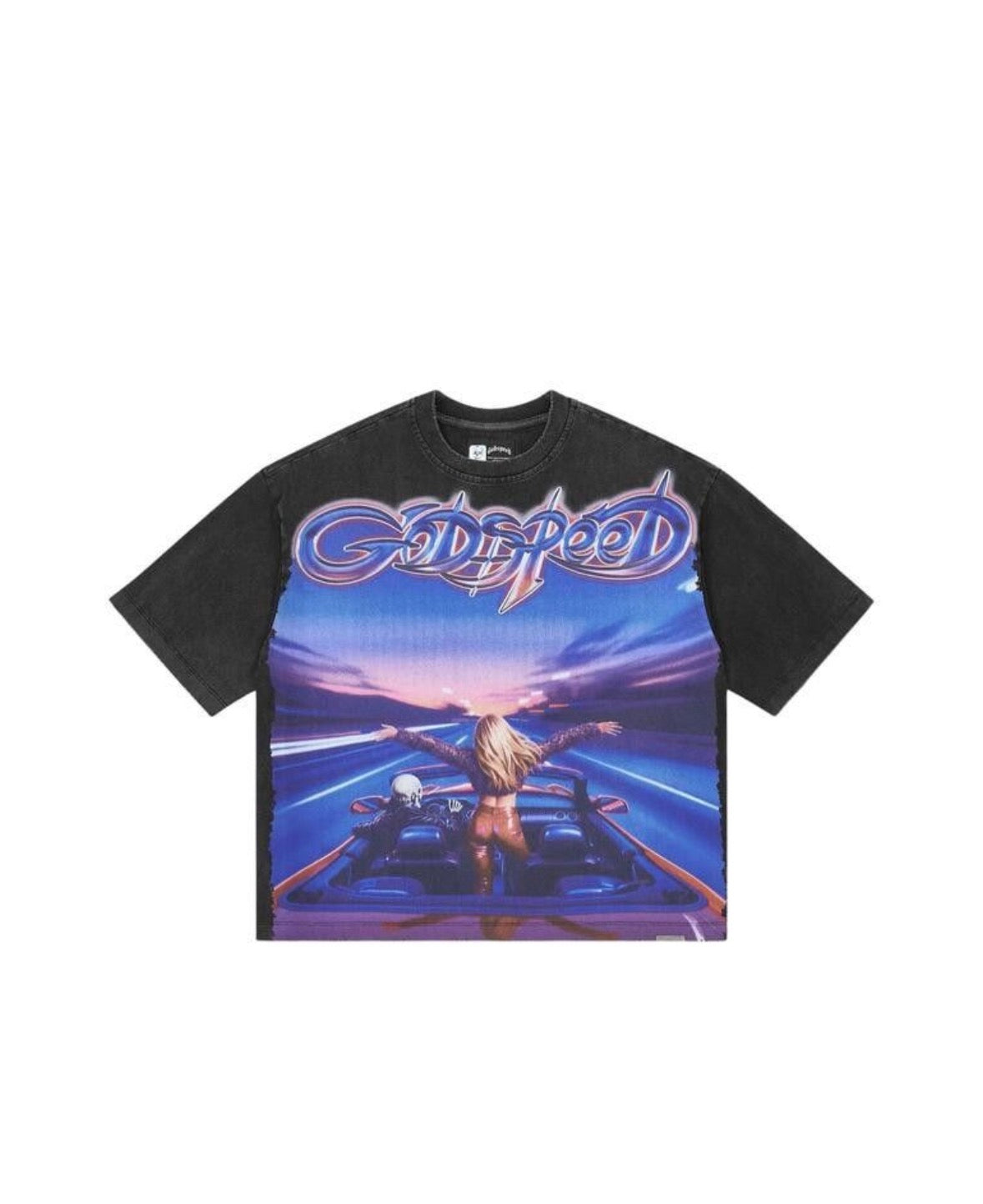 Godspeed Fun T-Shirt Black Wash