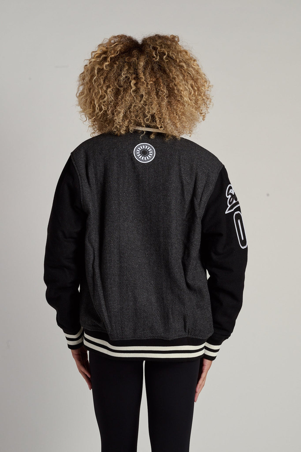 Herringbone Bomber Jacket