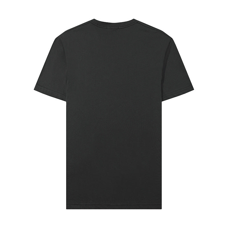 Stone Island Compass Patch Chest Badge Short‑Sleeve Cotton Tee