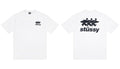 Stussy Surfer Figures Front And Back Graphic Short Sleeve Tee