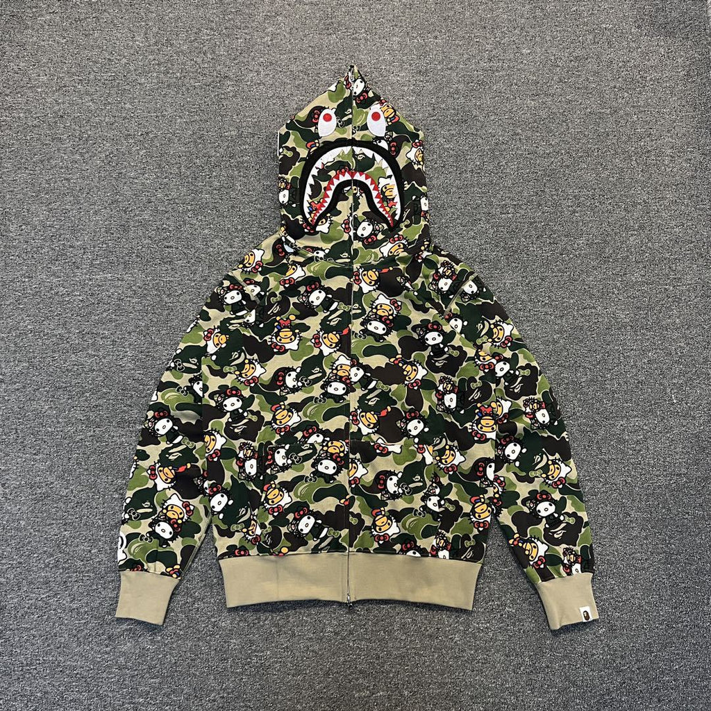 Bape Hoodie Zip-Up Cardigan Hoodie
