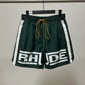 Rhude Side Stripe Big Logo Nylon Shorts