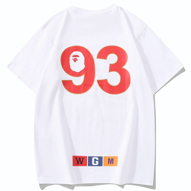 BAPE 93 Logo Men's Graphic T-Shirt - Black
