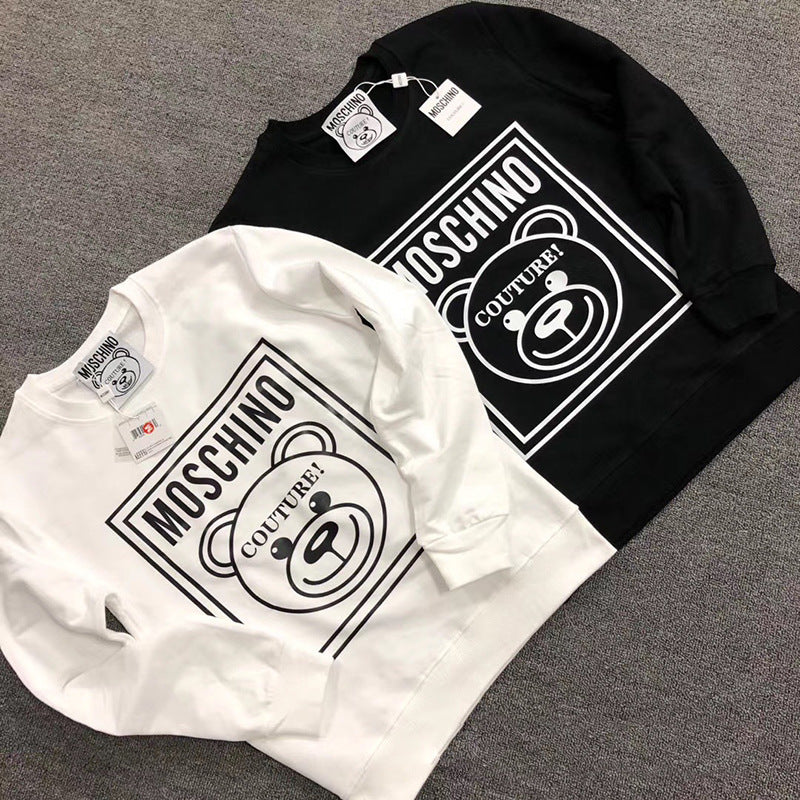 Moschino Hoodie Autumn And Winter Brushed Hoody