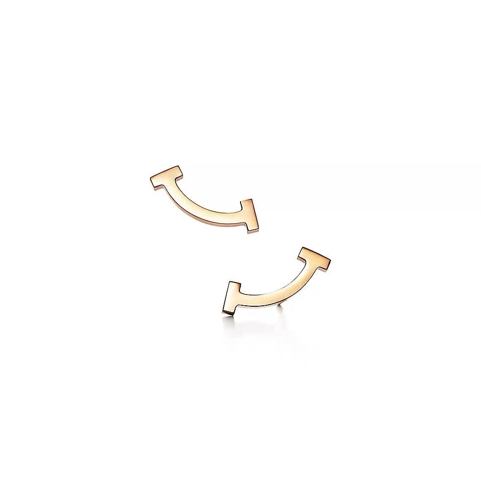 Tiffany Style Smile Cubic Zirconia Earrings