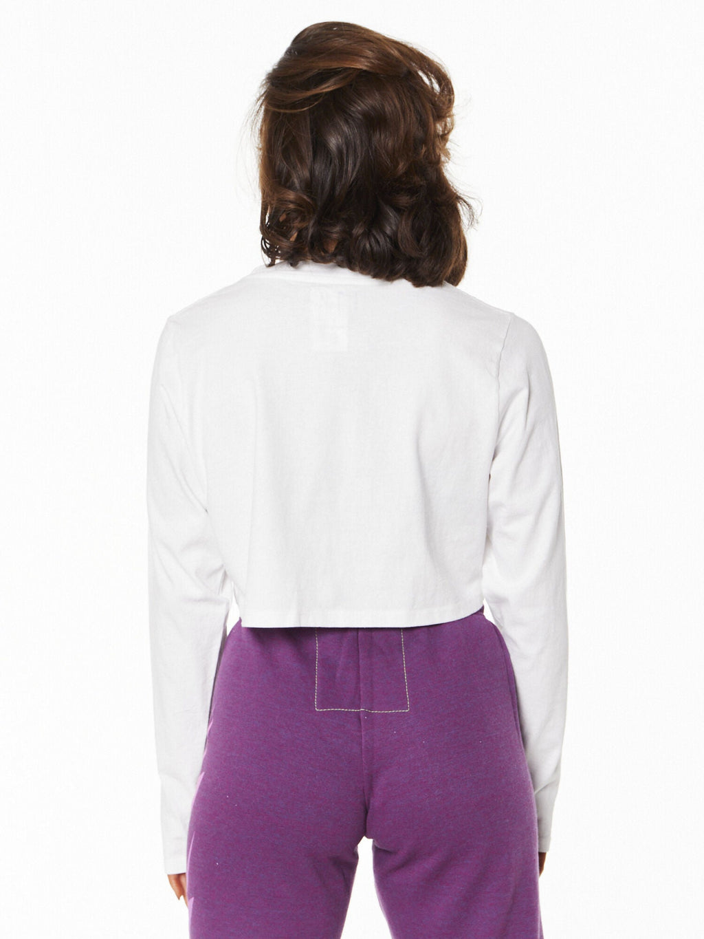 SPIN THE MODEL LS CROP TEE
