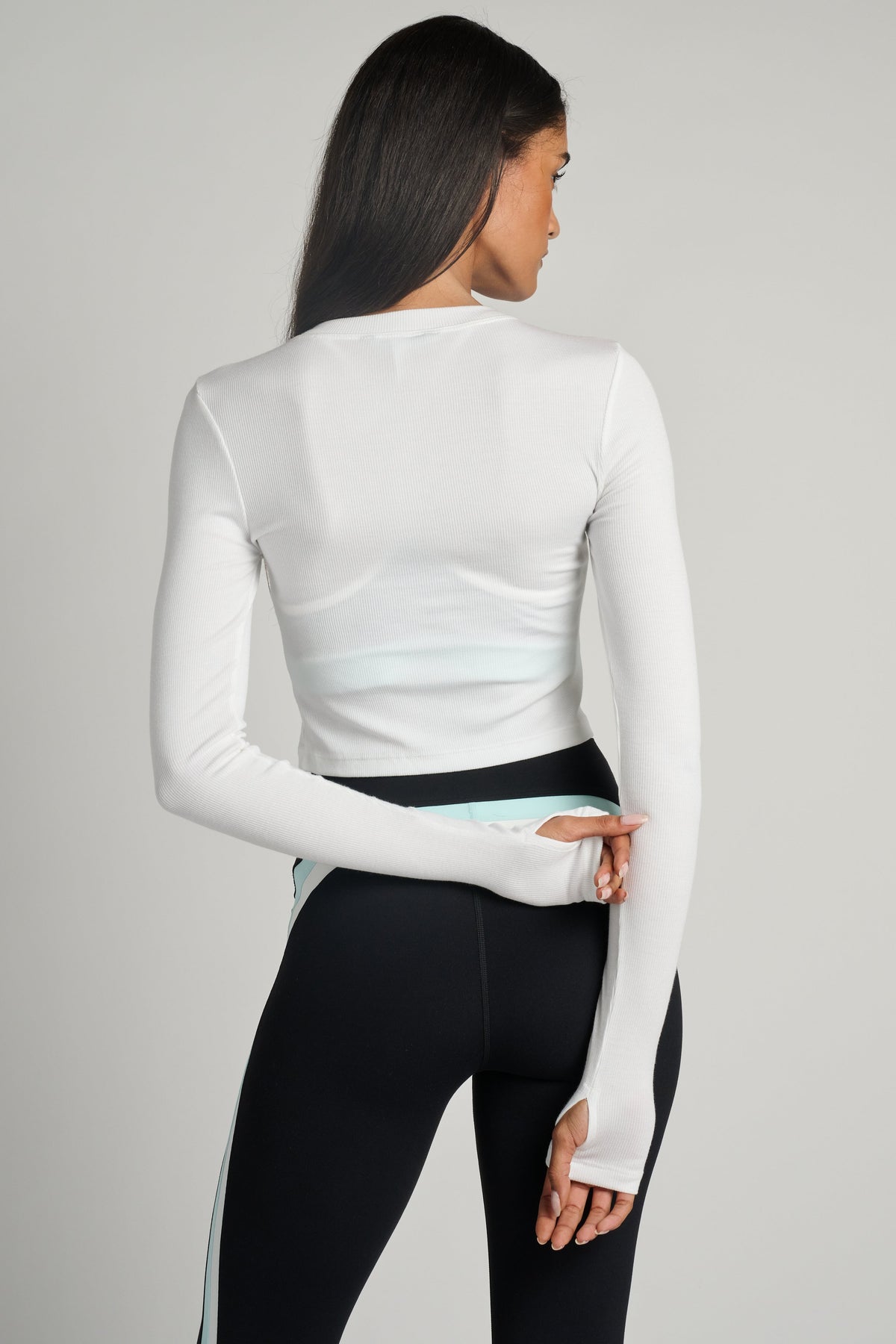 Louise Rib Long Sleeve Crop
