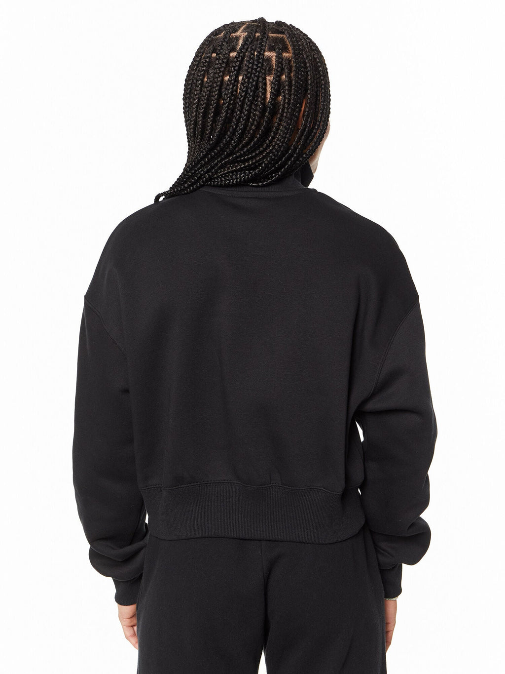 1/2-Zip Crop Sweatshirt