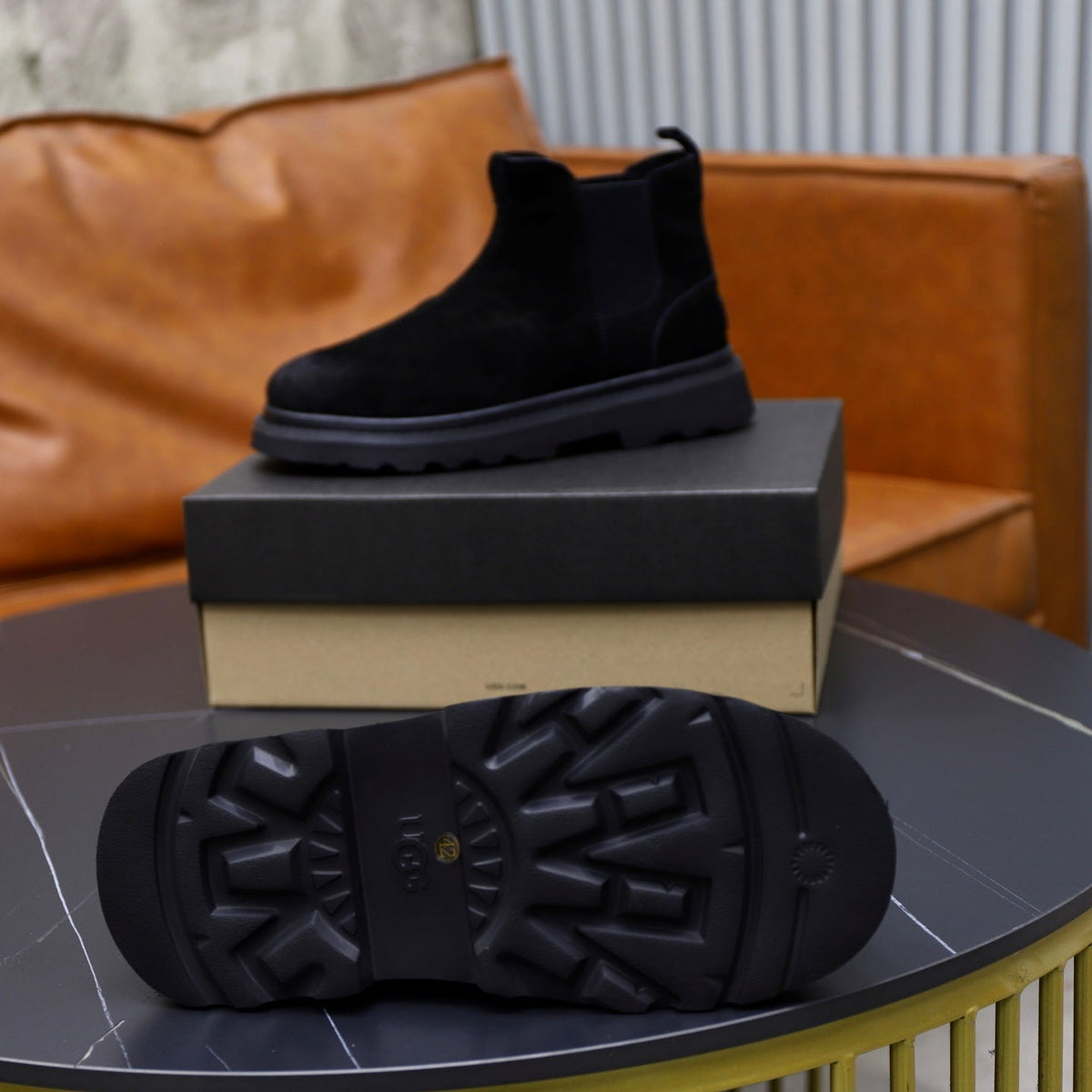 UGG Black Suede Chelsea Casual Shoes