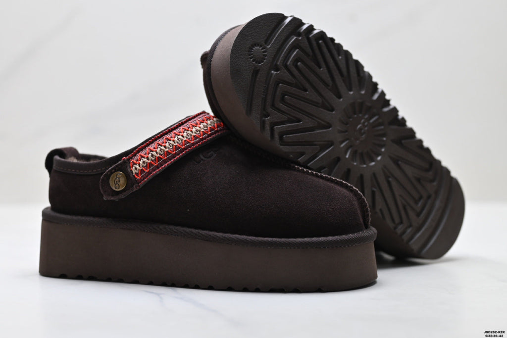 UGG Tazz Shearling Platform Slip-Ons