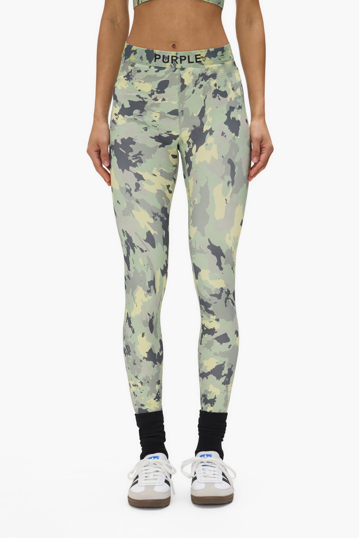 Painted Camo Nylon Legging